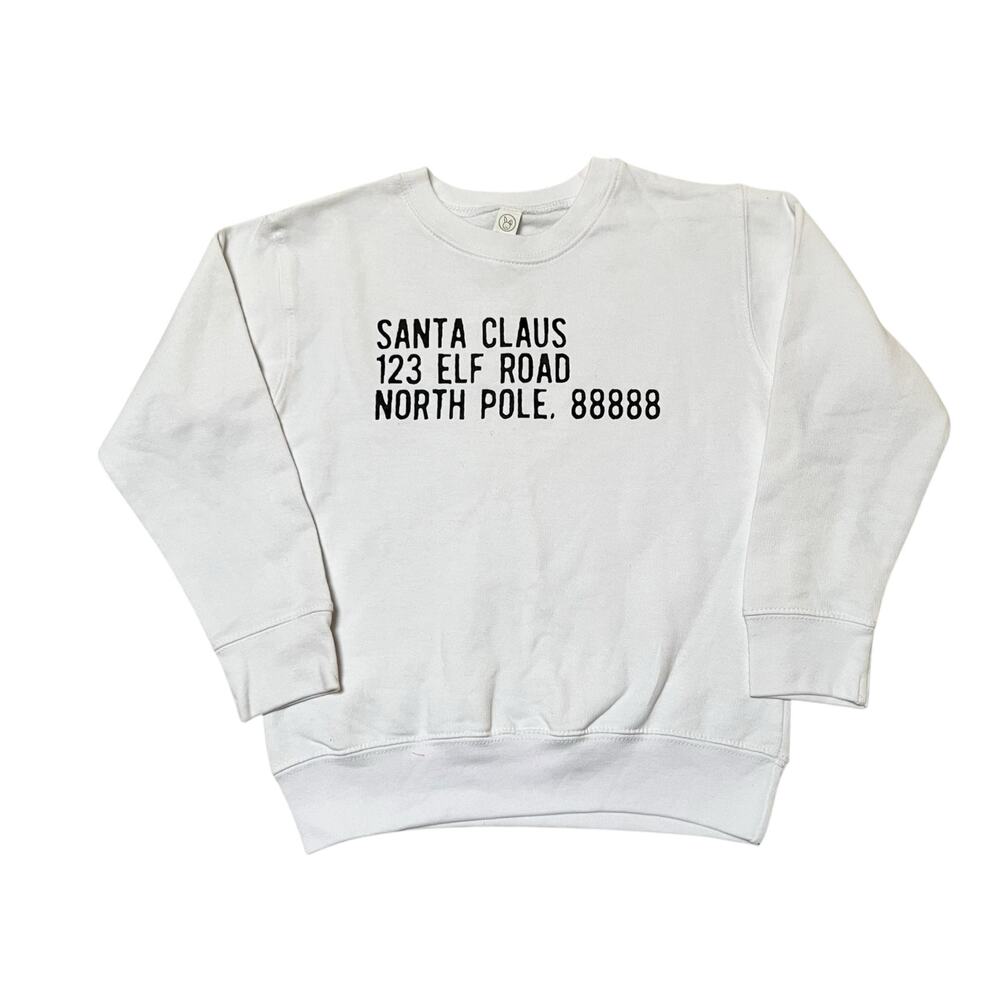 NEW The Wishing Elephant North Pole Santa Claus Sweatshirt Size 5/6